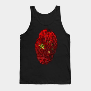 China Flag Fingerprint - CN Flag Tank Top